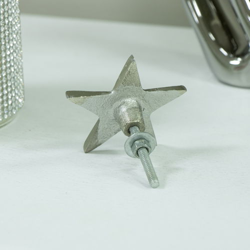 Silver Star Drawer Knob