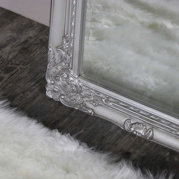 Tall Slim Silver Mirror 