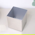 Silver Textured Metal Tissue Box Holder