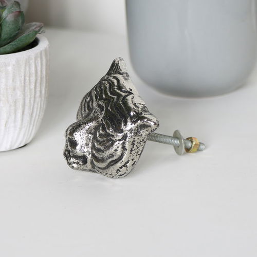 Silver Tiger Drawer Knob