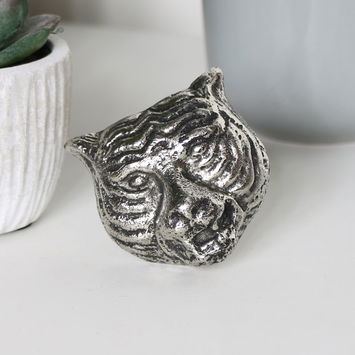 Silver Tiger Drawer Knob