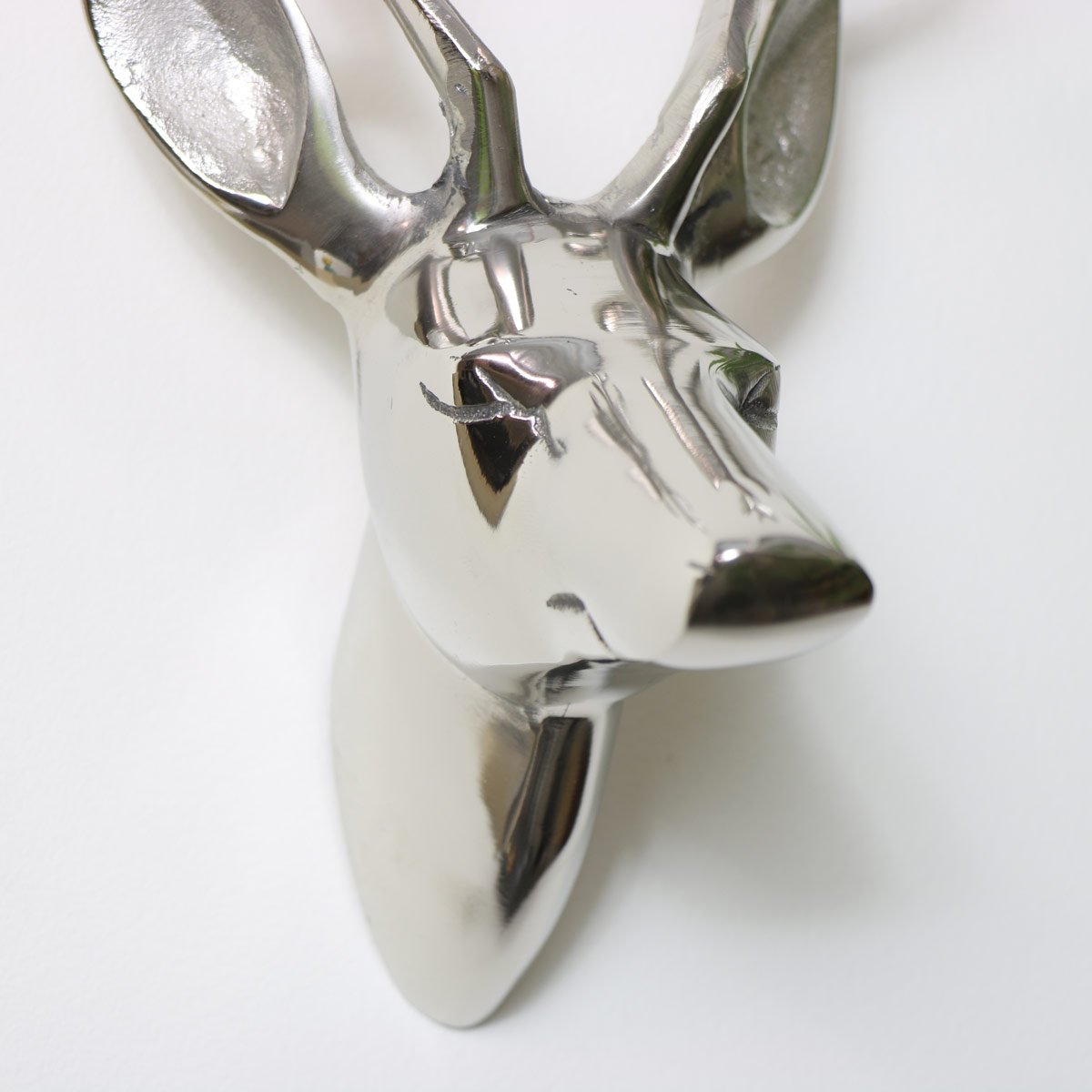 Silver Wall Mounted Stags Head