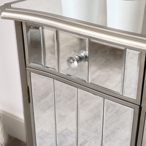 Small Mirrored Storage Sideboard - Tiffany Range