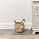 Small Natural Woven Basket with Tassel