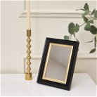 Small Rectangle Black & Gold Framed Wall / Freestanding Mirror
