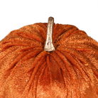 Small Velvet Orange Pumpkin Ornament