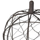 Small Wire and Dome Black Stone Planter Pot/Bird Cage - 46cm