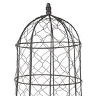 Small Wire Dome and Red Stone Planter Pot/Bird Cage - 45cm