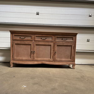 Solid Wood 3 Drawer Sideboard - Hessian Range - Damaged Seconds