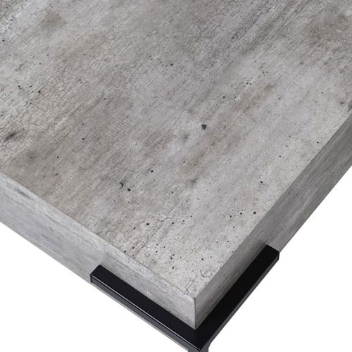 Square Black & Grey Concrete Effect Coffee Table