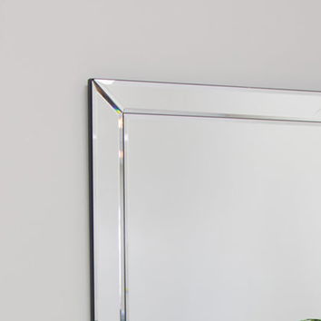 Square Mirrored Frame Wall Mirror Venetian 50cm x 50cm 