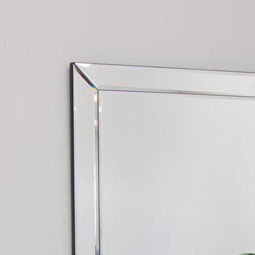 Square Mirrored Frame Wall Mirror Venetian 50cm x 50cm 