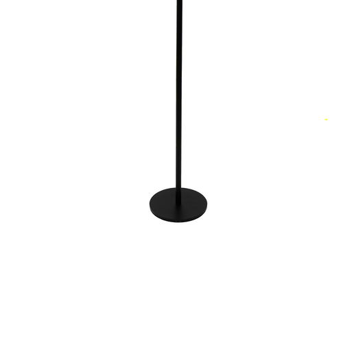 Tall Black Fluted Led Touch Lamp 120cm x 16cm