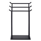 Tall Black Towel Rack