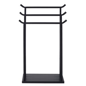 Tall Black Towel Rack