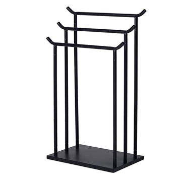 Tall Black Towel Rack