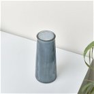 Tall Blue Glass Vase - 23cm
