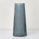 Tall Blue Glass Vase - 23cm