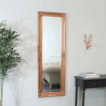 Tall Copper Wall Mirror 47cm x 142cm