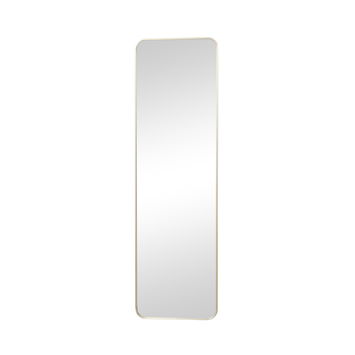 Tall Gold Curved Framed Wall / Leaner Mirror 135cm x 40cm