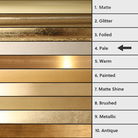 Tall Gold Curved Framed Wall / Leaner Mirror 135cm x 40cm