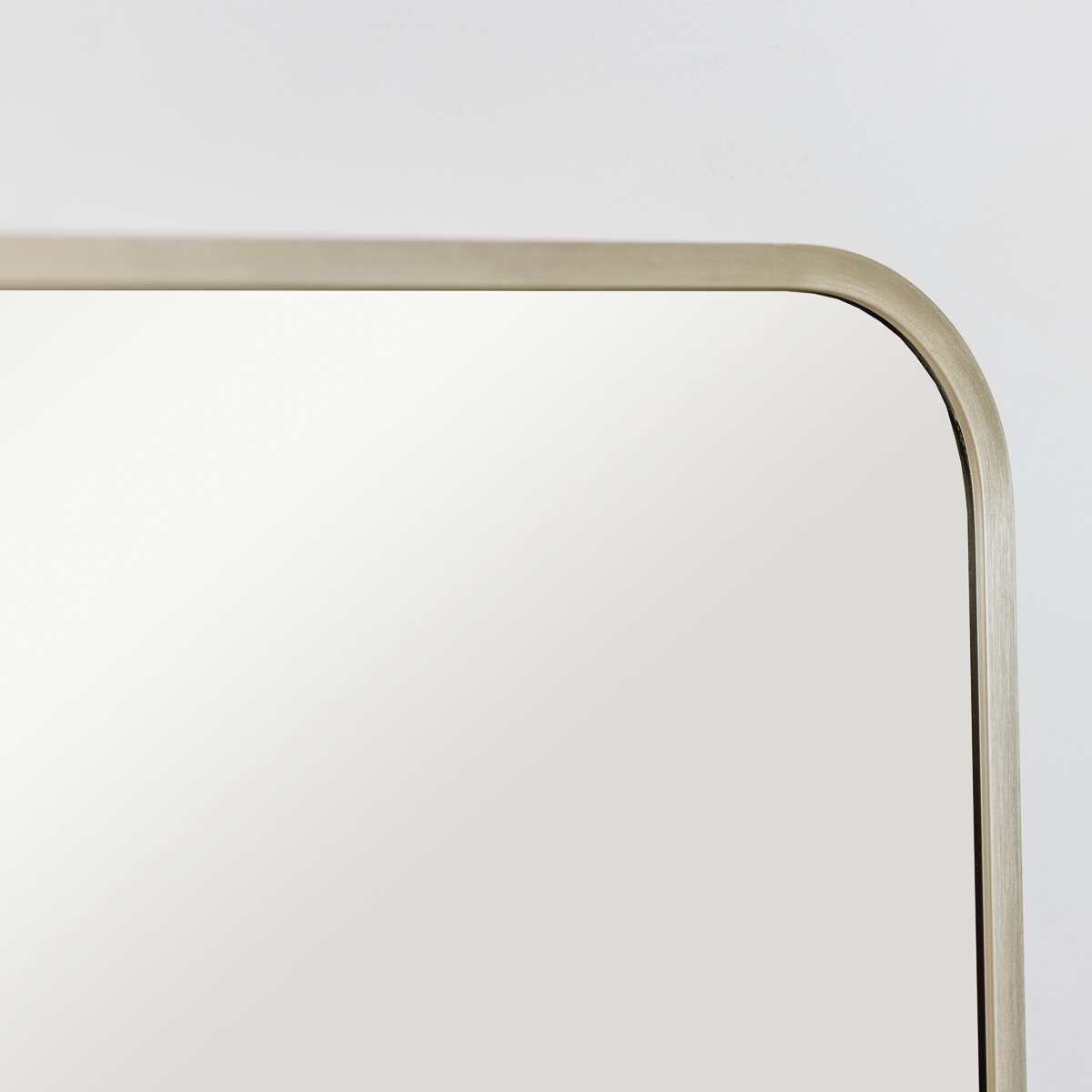 Tall Gold Curved Framed Wall / Leaner Mirror 145cm x 45cm | Melody Maison