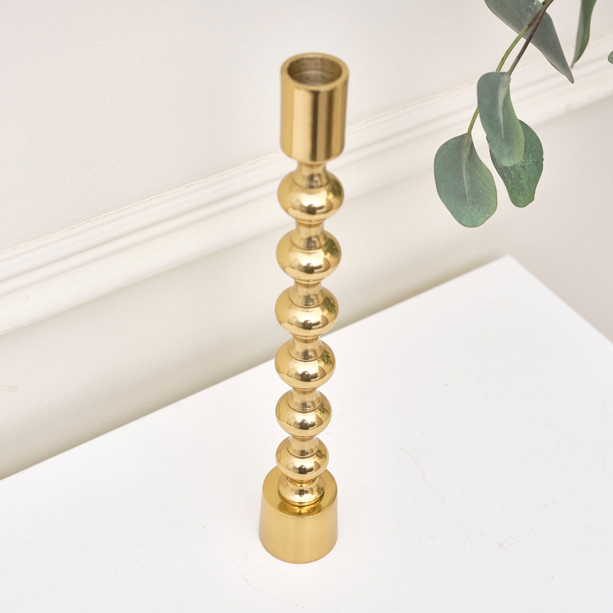 Tall Gold Metal Candle Holder Melody Maison