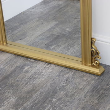 Tall Gold Ornate Vintage Wall / Leaner Mirror 80cm x 180cm
