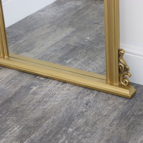 Tall Gold Ornate Vintage Wall / Leaner Mirror 80cm x 180cm