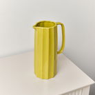 Tall Lime Green Yellow Ceramic Jug Vase - 26cm