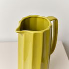 Tall Lime Green Yellow Ceramic Jug Vase - 26cm