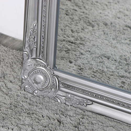 Tall Silver Mirror with Bevelled Glass 47cm x 142cm