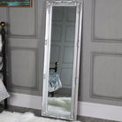 Tall Slim Silver Mirror 