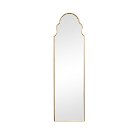 Tall Slim Gold Arch Wall Mirror 133cm x 38cm