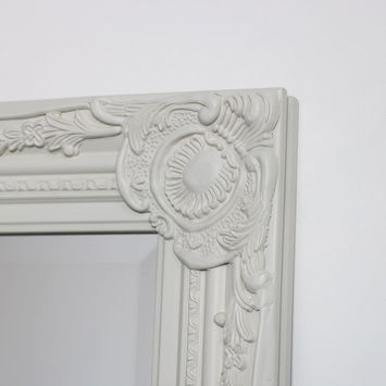 Ornate Tall Taupe Wall / Leaner Mirror 47cm x 142cm