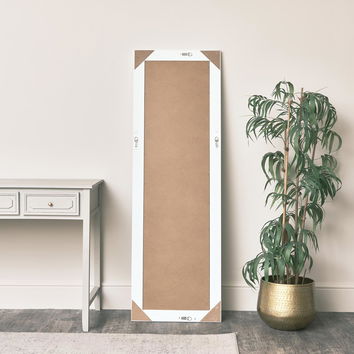 Tall White Full Length Mirror 52 x 160cm