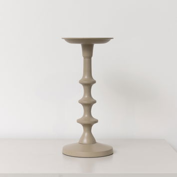 Taupe Candle Holder - 26.5cm