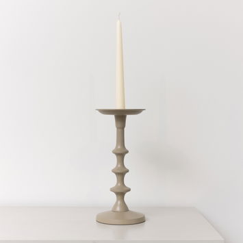 Taupe Candle Holder - 26.5cm