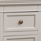 Taupe-Grey Two Drawer Bedside Table - Daventry Taupe-Grey Range