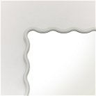 Taupe Grey Wave Framed Wall Mirror 90cm x 60cm