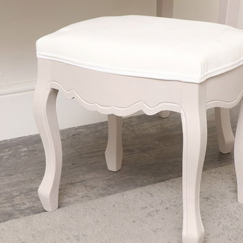 Taupe-Pink Dressing Table Stool - Victoria Taupe-Pink Range - Seconds - Colour Mismatch