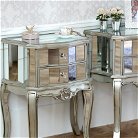 Tiffany Range - Furniture Bundle Pair of Mirrored 2 Drawer Bedside Tables