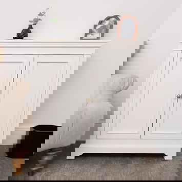 Two Door Small Sideboard/Shoe Cabinet - Daventry Ivory Range