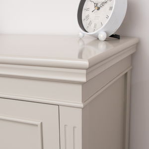 Two Door Small Sideboard/Shoe Cabinet - Daventry Taupe-Grey Range