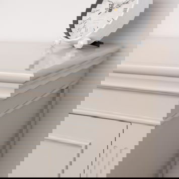 Two Door Small Sideboard/Shoe Cabinet - Daventry Taupe-Grey Range