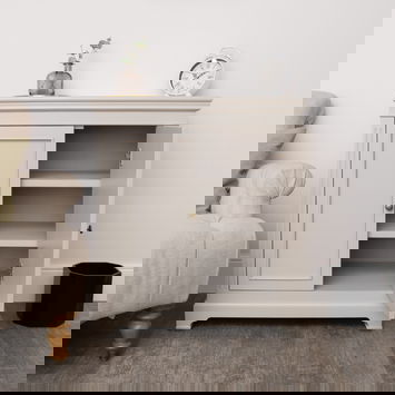 Two Door Small Sideboard/Shoe Cabinet - Daventry Taupe-Grey Range