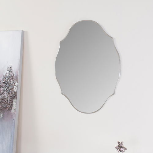 Vintage Frameless Bevelled Wall Mirror 38cm x 50cm