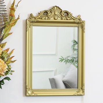 Vintage Gold Wall Mirror 36cm x 55cm
