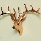 Wall Mounted Copper Stag Head
