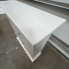 White 5 Drawer Chest of Drawers - Slimline Haxey White Range